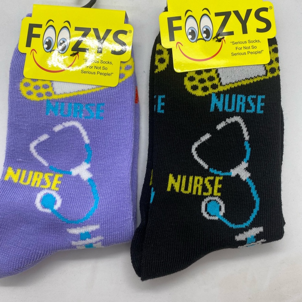 Foozys nurse socks 2 pair Womens